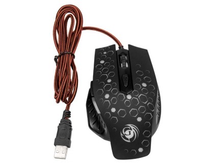 Мышь игровая DIALOG MGK-11U, черная, USB с подсветкой