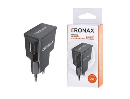 Сетевое з/у CRONAX Expert EX-201a (2A Fast Charge - USB) адаптер
