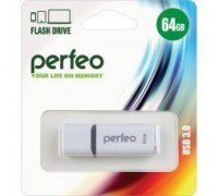 PERFEO 64 GB флеш-драйв красная с колпачком USB 2.0 C03
