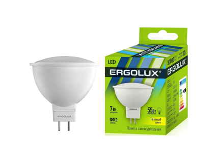 ERGOLUX LED 7-JCDR-830-GU5.3 7ВТ