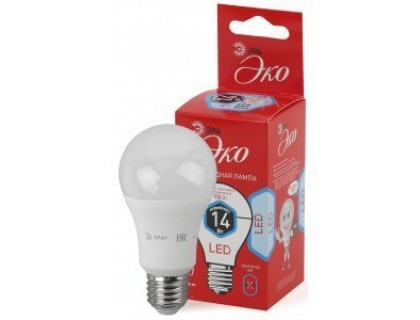 Эра Светодиод. лампа  ECO LED A60-14W-840-E27