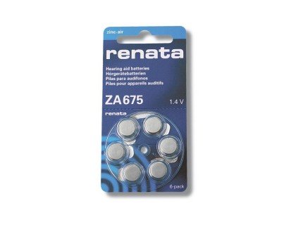 RENATA ZA 675 BL6 для слуховых аппаратов часовые