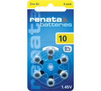 RENATA ZA10 BL6 60 шт/кор батарея для слуховых аппаратов