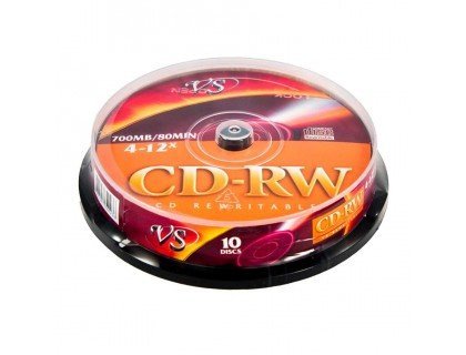 VS Диски CD-RW Cake 10 шт/кор
