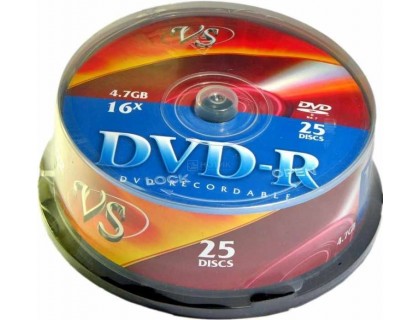VS Диски DVD-R Cake 25 шт/кор