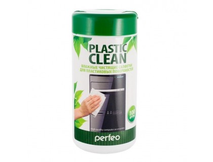 PERFEO Салфетки чистящие "Plastic Clean" для пластиковых поверхностей в тубе