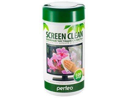 PERFEO Салфетки чистящие "Screan Clean" для LCD/TFT экранов и мониторов в тубе