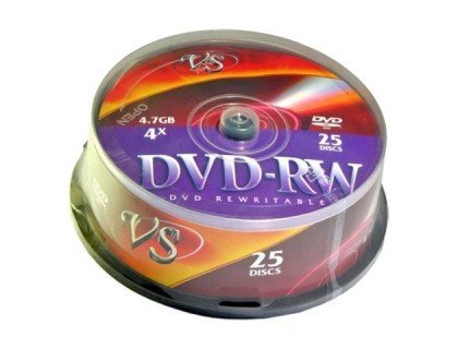 VS Диски DVD-RW Cake 25 шт/кор