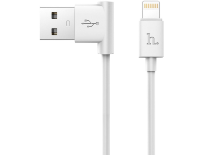 HOCO КАБЕЛЬ USB-iPhone 5-8 UPL11 L-образный дизайн белый 1.2 метра