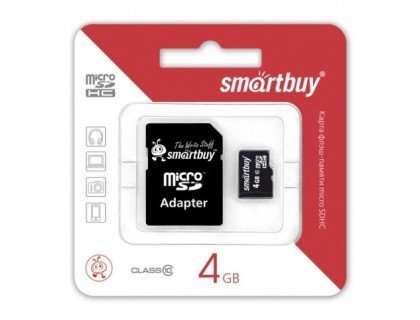 Micro SD Smart Buy/4GB карта памяти Class 10