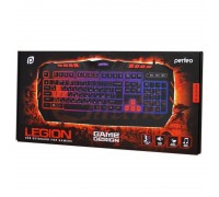 PERFEO PF-9220 клавиатура LEGION Multimedia USB чёрная с подсветкой 3 цвета