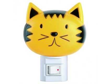 Ночник-кошка с выключателем CAMELION NL-003 (Лампочка Е14 не более 7 Ватт)