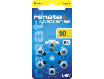 RENATA ZA10 BL6 60 шт/кор батарея для слуховых аппаратов