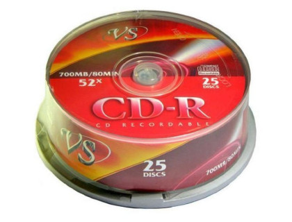 VS Диски CD-R Cake 25 шт/кор